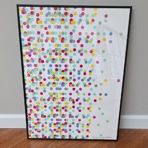 Vintage Jennifer Morla For Nordstrom Promotional Abstract Dot Art Print Signed
